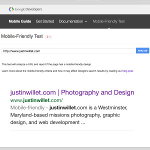 google mobile friendly search